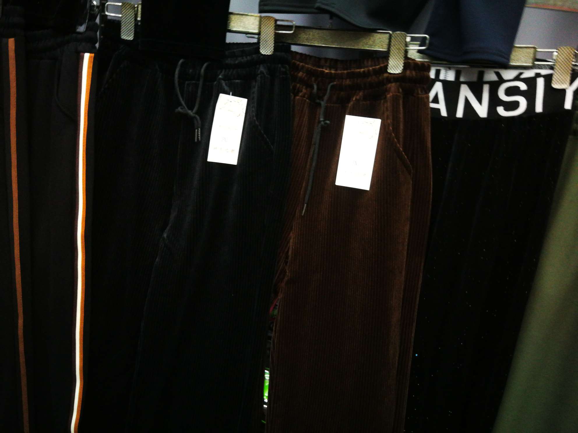 5D thick wide-leg pants