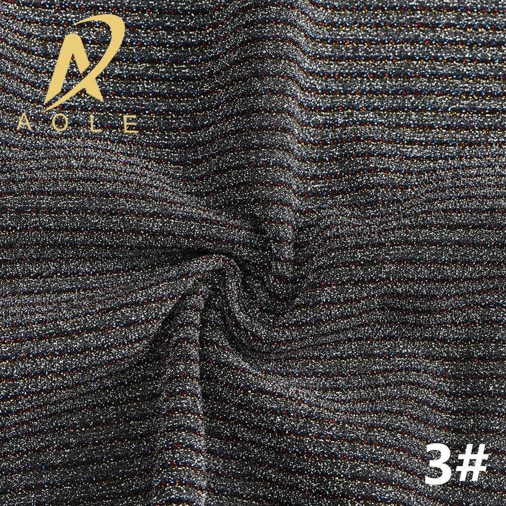 Fine striped thick thread fabric, gold onion fabric, 120g thread fabric, gold and silver thread fabric, accessories, dance costumes, shoe materials fabric Specification image