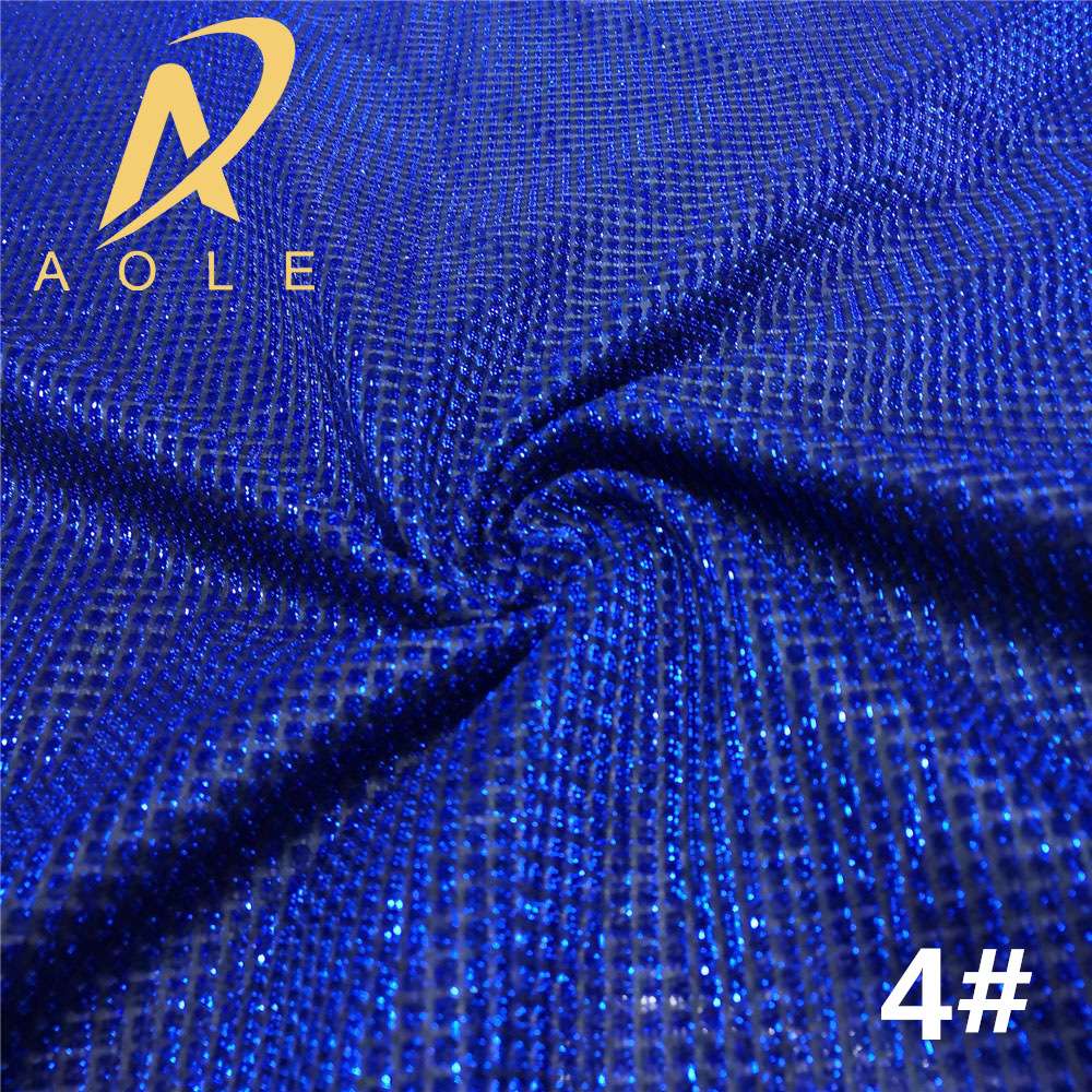Factory direct sales of glittering checkered mesh fabric, iriered silk, gold and silver silk fabric for clothing, skirts and scarves Application Scenario