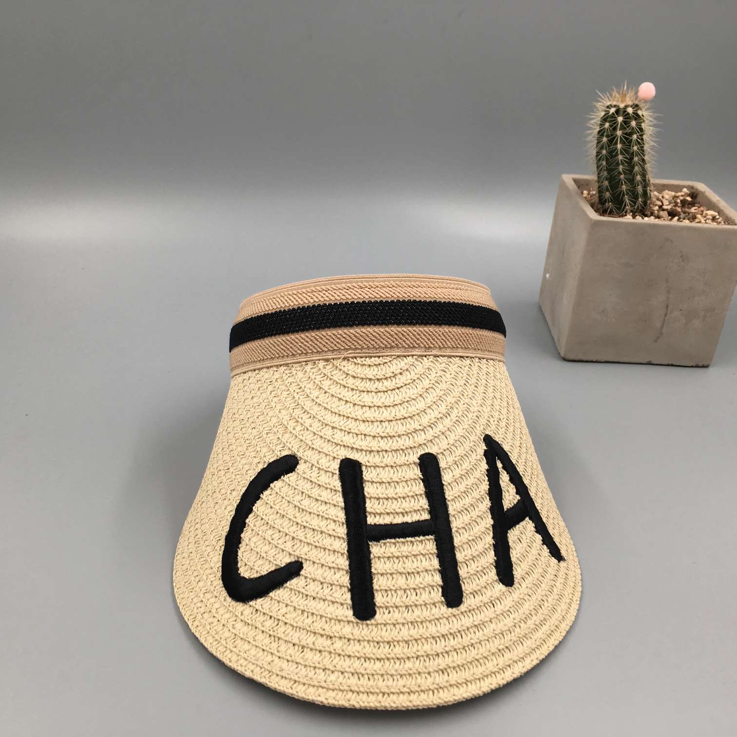 Web celebrity fisherman hat printed south Korean sunscreen joker alphabet embroidery top empty thumbnail