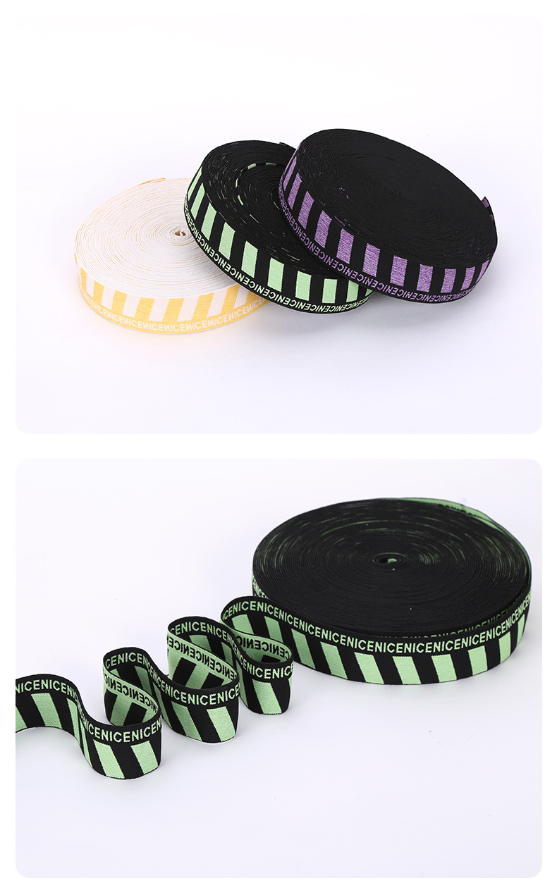 4CM blended yarn jacquard elastic band Application Scenario