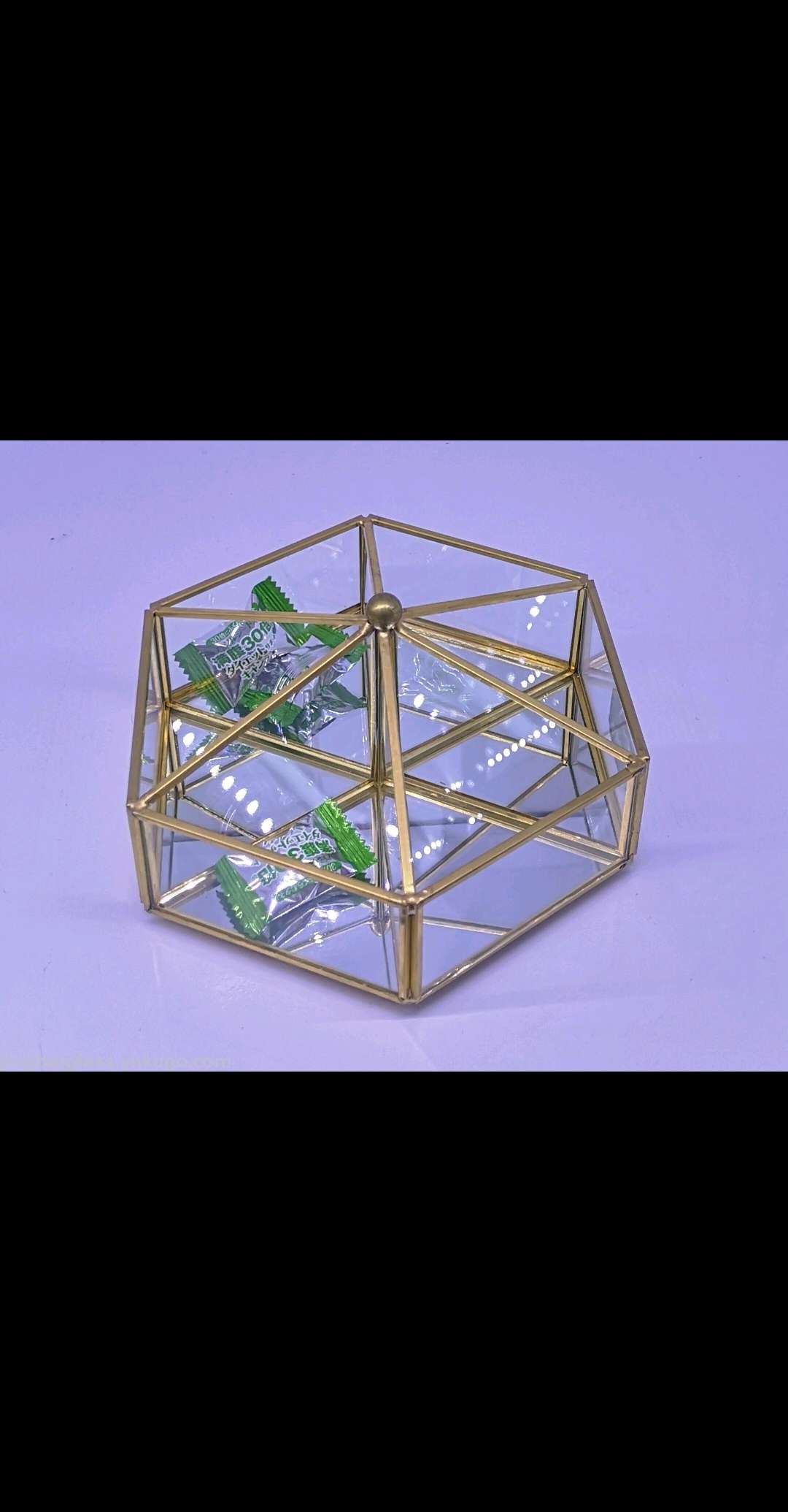 Nordic ins wind simple glass jewelry box skin care cosmetics storage tray wedding props