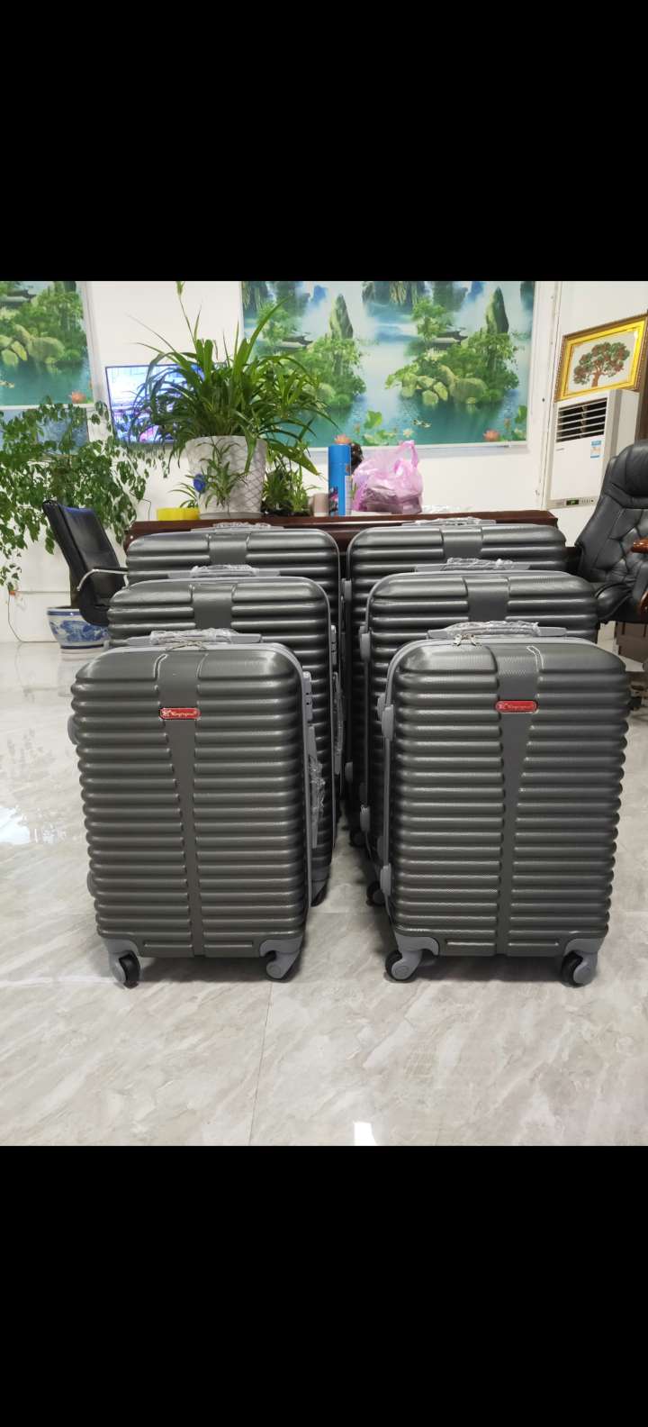 855#ABS拉链拉杆箱20-24-28万向轮旅行箱