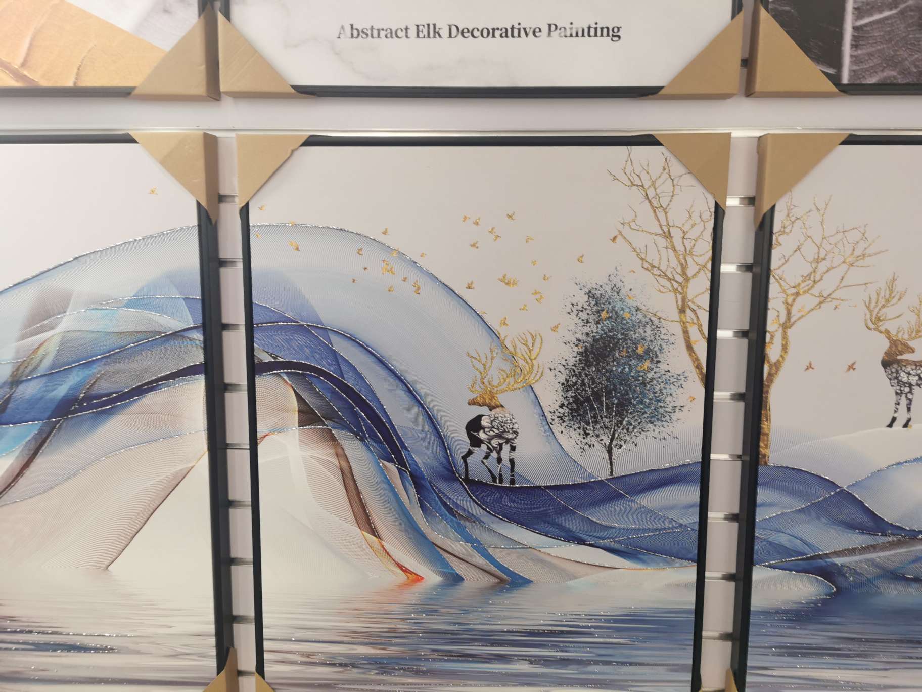 轻奢手绘油画客厅装饰画玄关壁画入户门餐厅挂画纯手工定制油画84334