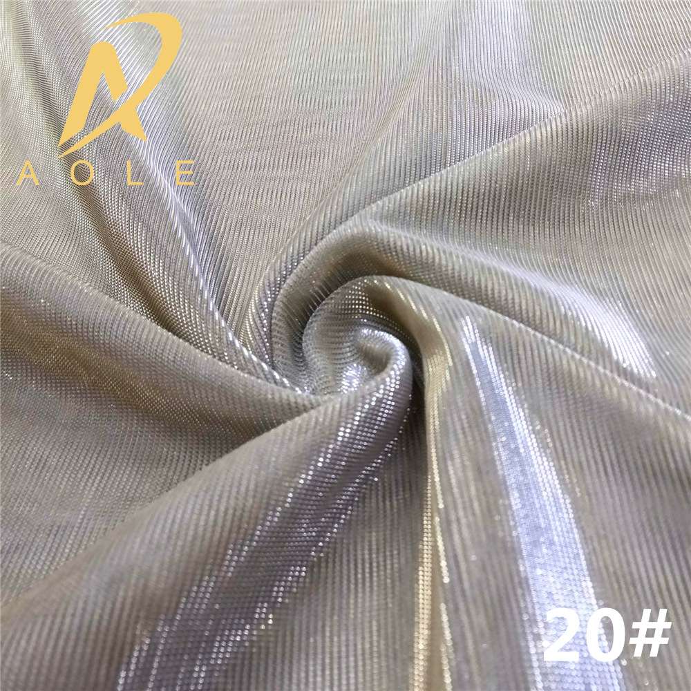 Thin slide filament polyester gold and silver filament color-changing iridesy bright silk mesh fabric for half skirts and scarves Application Scenario