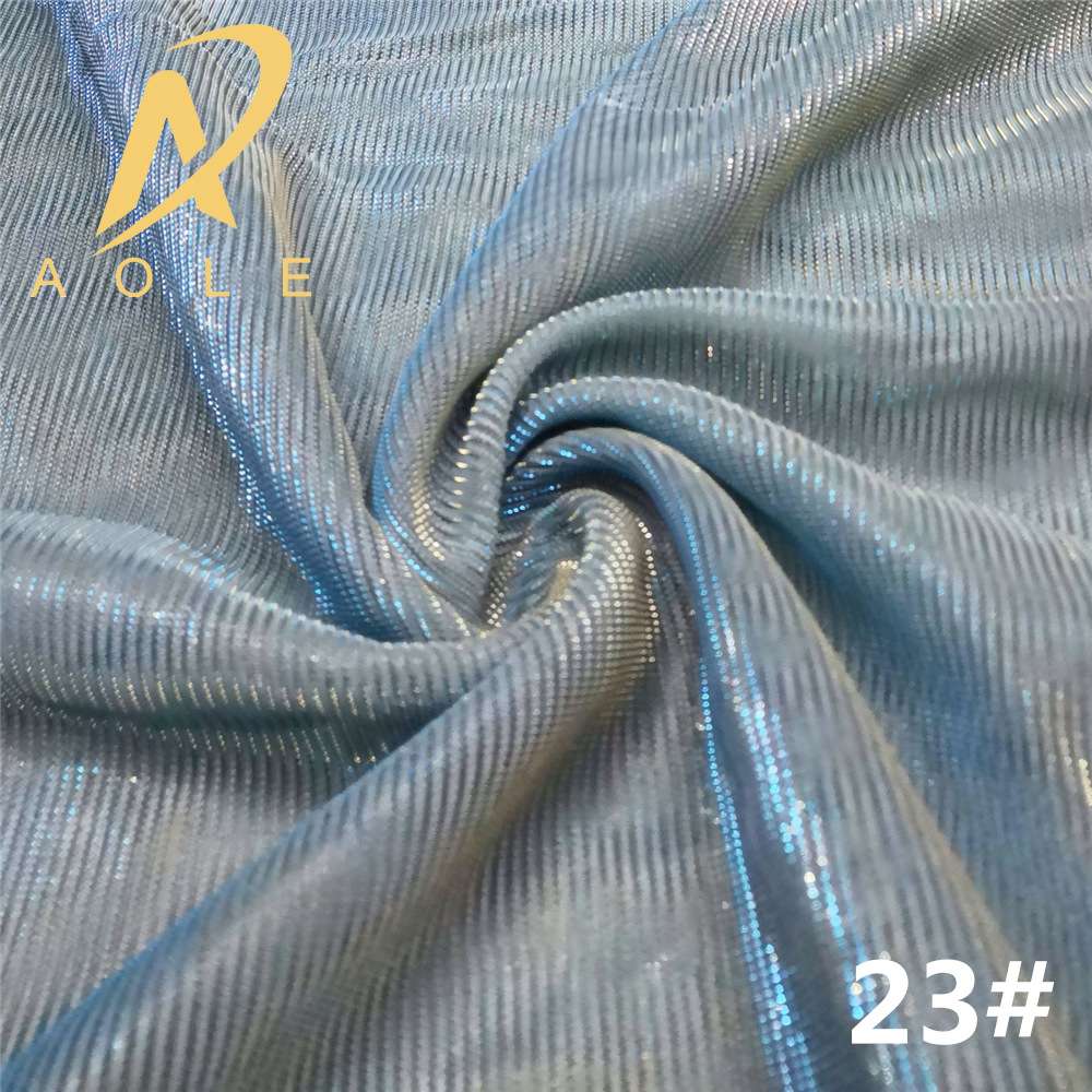 Thin slide filament polyester gold and silver filament color-changing iridesy bright silk mesh fabric for half skirts and scarves undefined