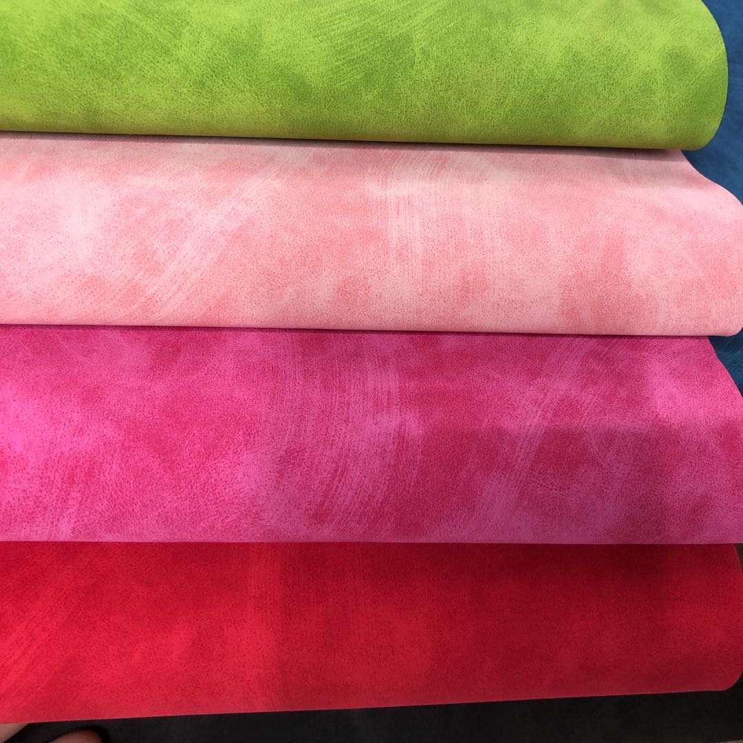 Factory direct sales of PU skin-like velvet surface embossed PU leather bag texture packaging box fabric can be embossed with Logo Item Picture