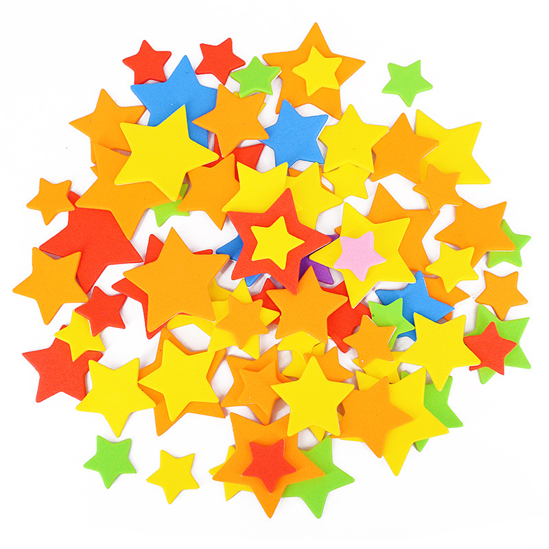 儿童海绵纸小贴片带背胶儿童手工制作EVA立体贴画DIY材料包详情图6