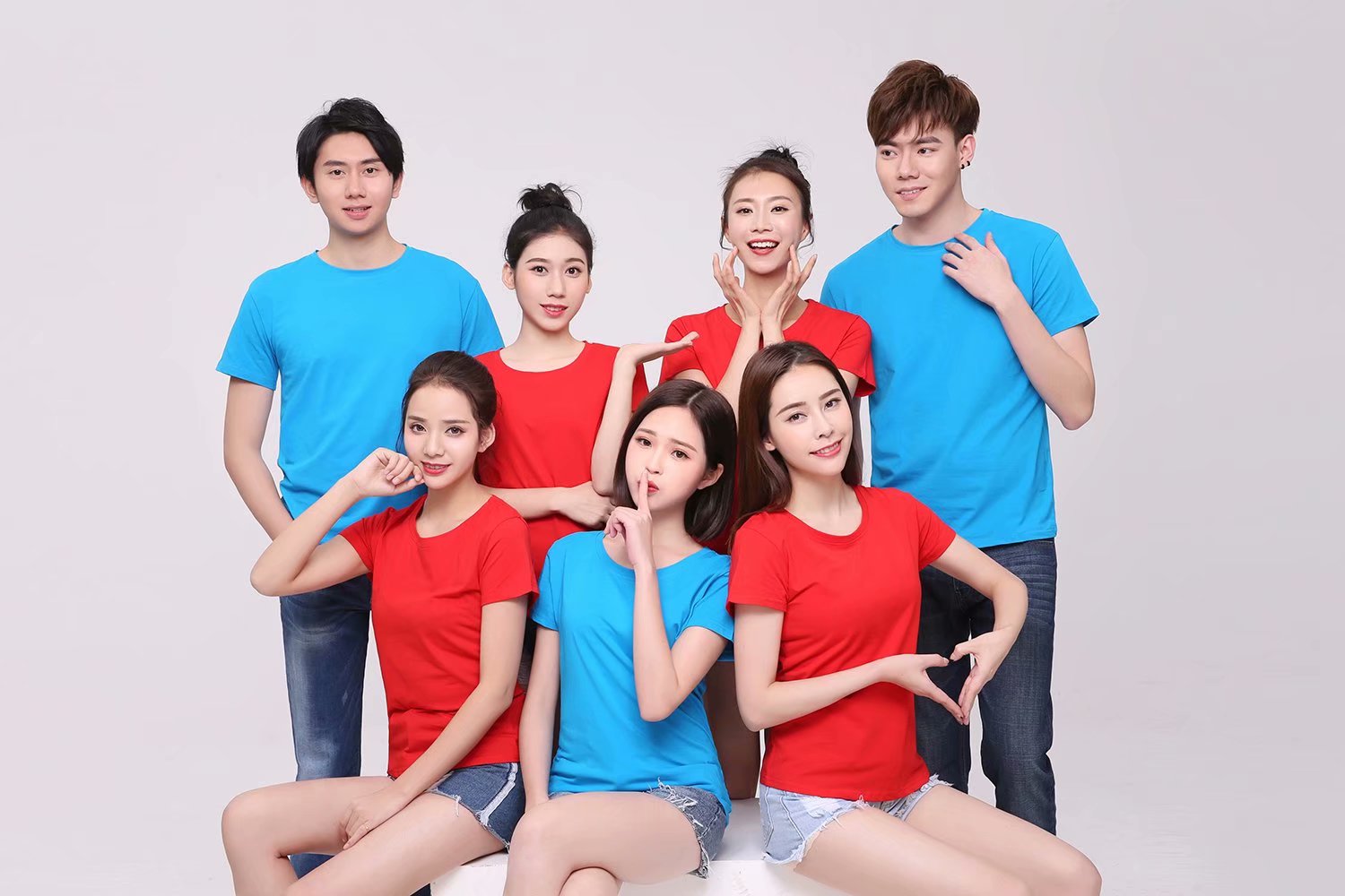 New team class short-sleeved DIY solid color cotton short-sleeved T-shirt cotton advertising shirt work clothes factory customization https://m. undefined