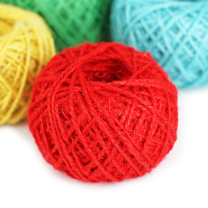 彩色麻绳套餐12色手工编织绳 儿童幼儿园diy手工材料 装饰绳详情图5