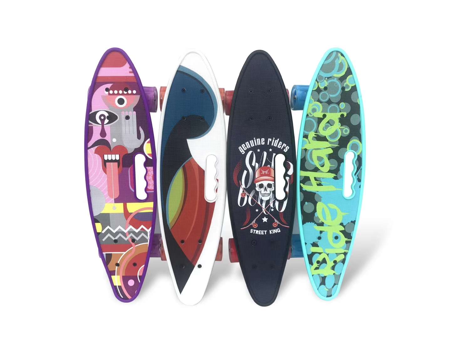 Scooter 5 fish board outdoor activities Extreme sports sturdy small full figure