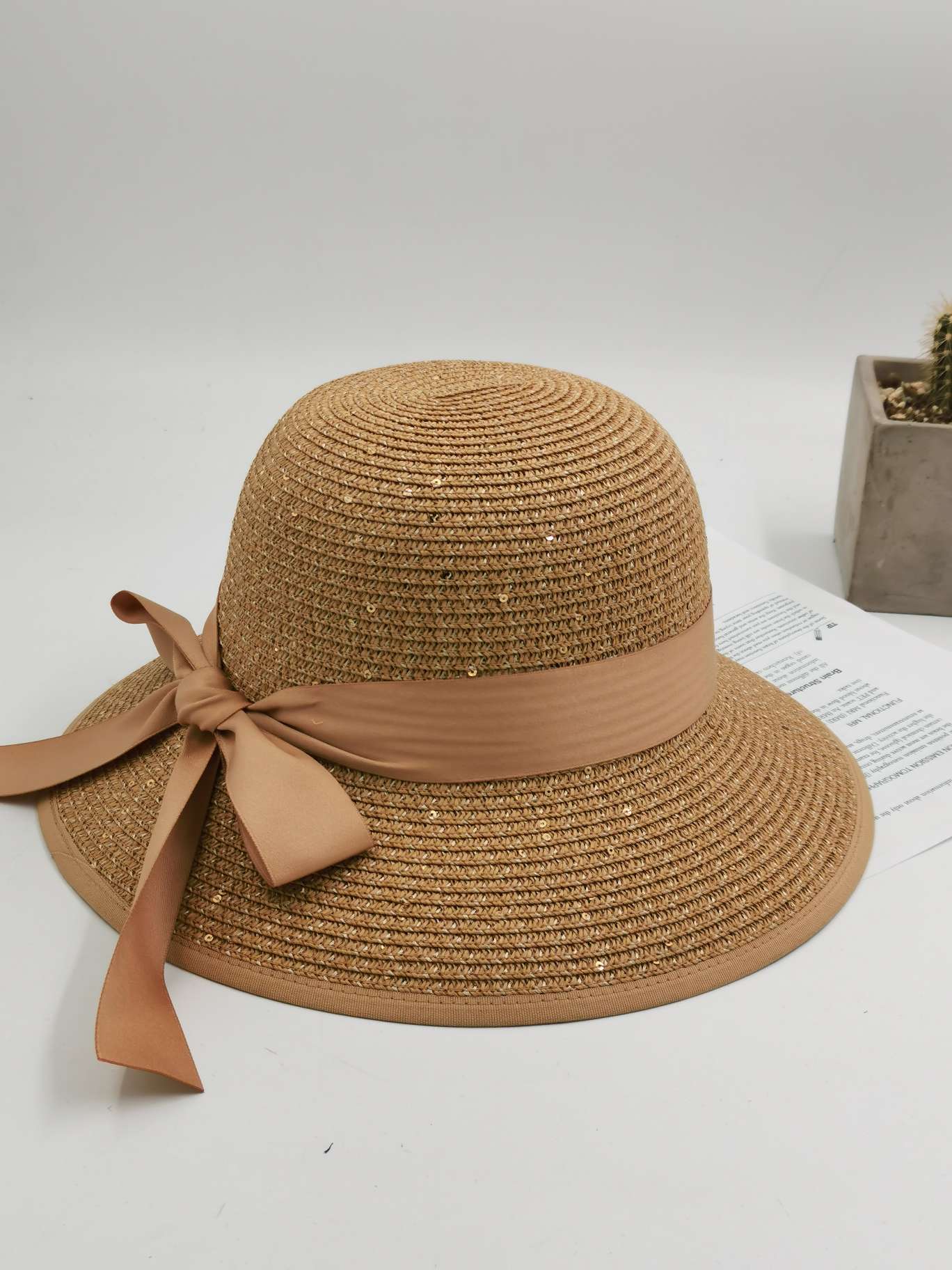 Web celebrity fisherman hat printed south Korean sunblock versatile ribbon basin hat thumbnail