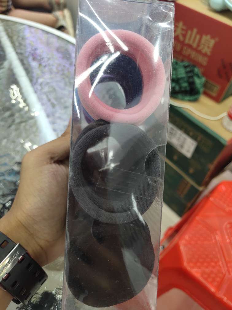 Adult and children's knitted high-elasticity seamless hair tie loop rubber band Korean version modal hair tie whole box factory direct sales, good quality and low price details Picture