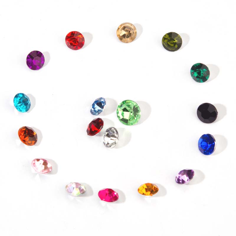 Imitation Taiwan acrylic sharp diamond 8MM pebble beads details Picture