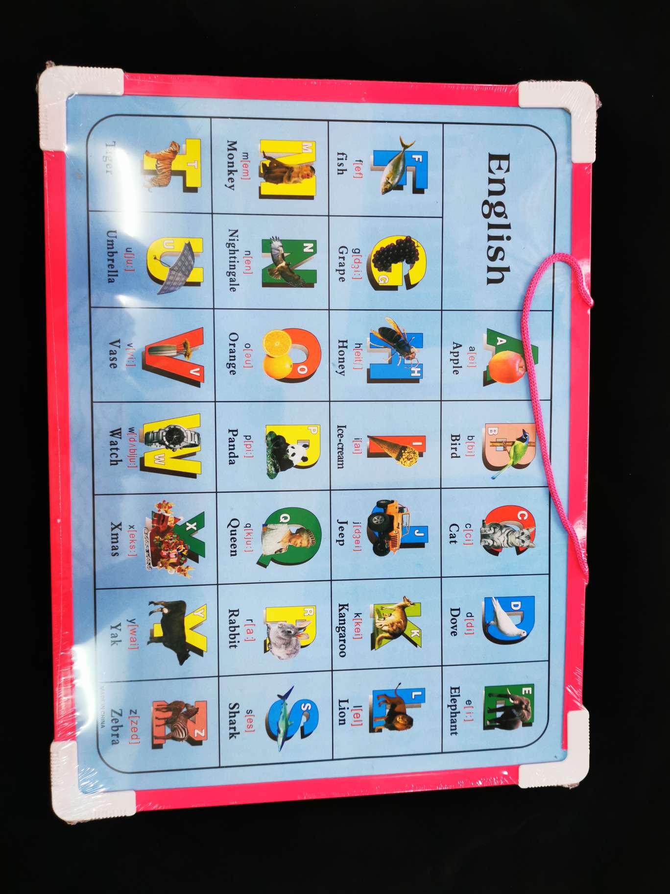 英文1cm单印卡通板19x26产品图