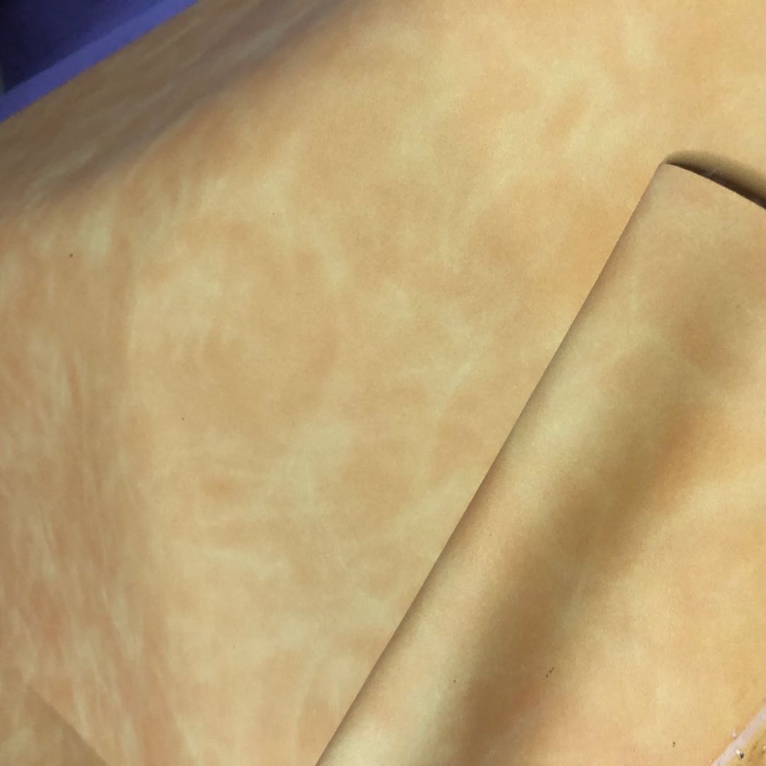 Factory direct sales of new pressure-changed PU color-changing leather with a skin-like feel, dreamy bag leather packaging box, notebook cover leather undefined