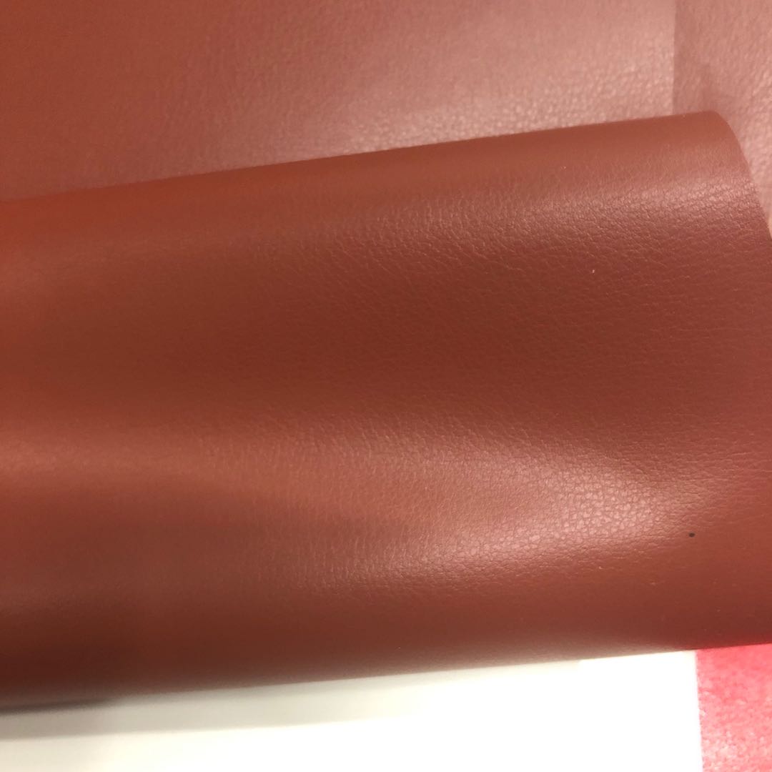 Factory direct sales of pressure-changed Pu leather bags, stationery leather, trademark leather, color-changing fine texture pu material Specification image