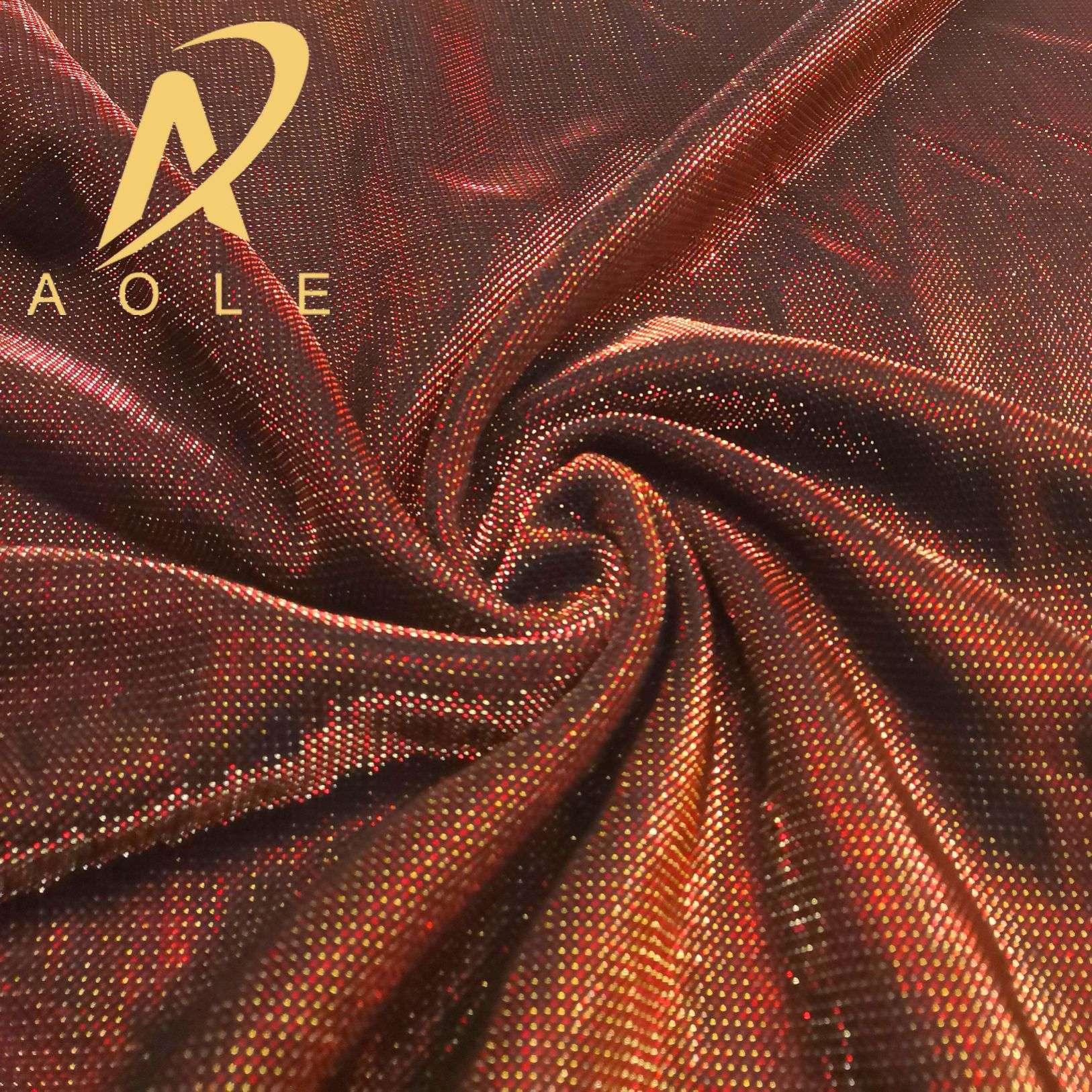 Two-color glossy silk fabric, glossy elastic gold and silver thread fashion fabric, metallic stage costume, bag and skirt fabric Item Picture
