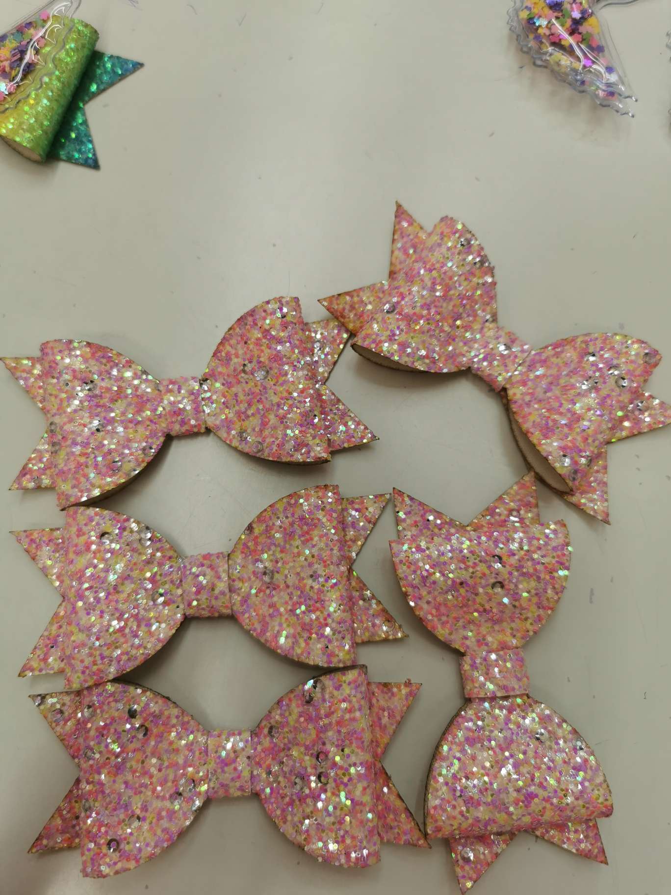 Space Diamond 10 cm two-layer bow tie Specification image