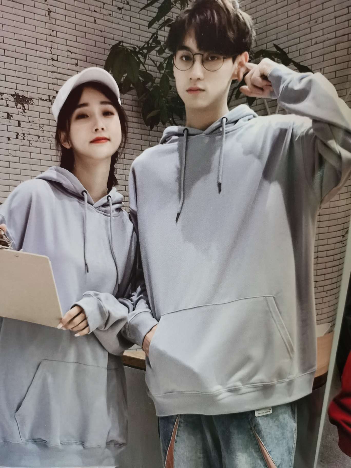 A trendy hooded pullover hoodie undefined