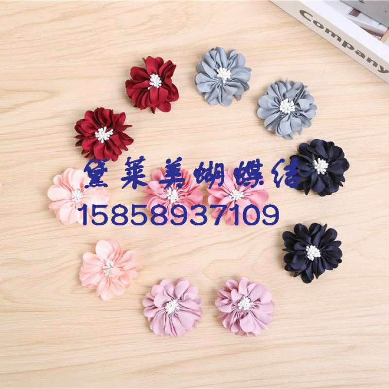 Tinted flowers hand - made bow burning edge flowers thumbnail