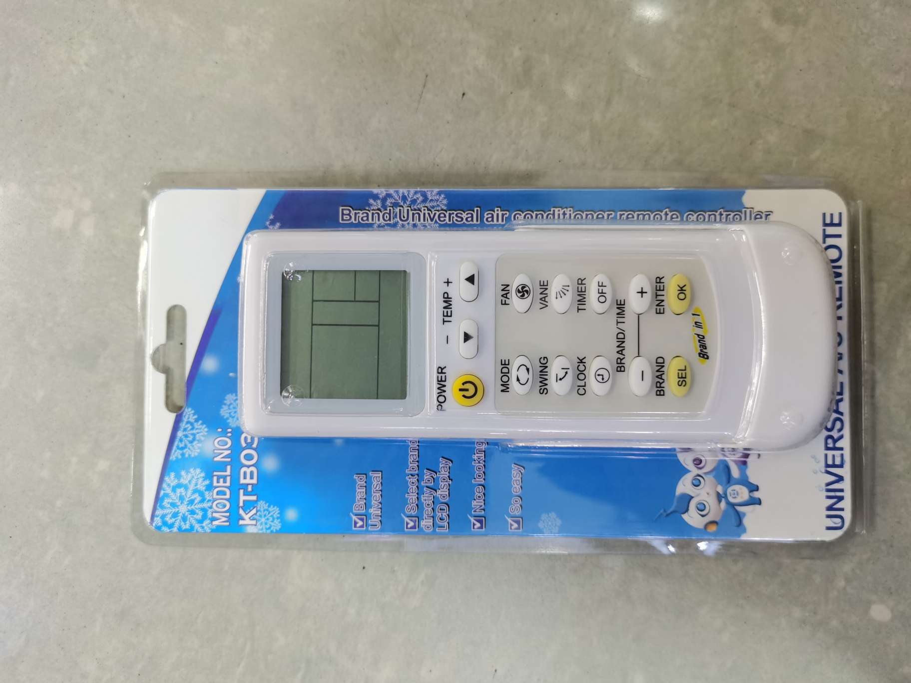 Kt-b03 universal air conditioner remote control