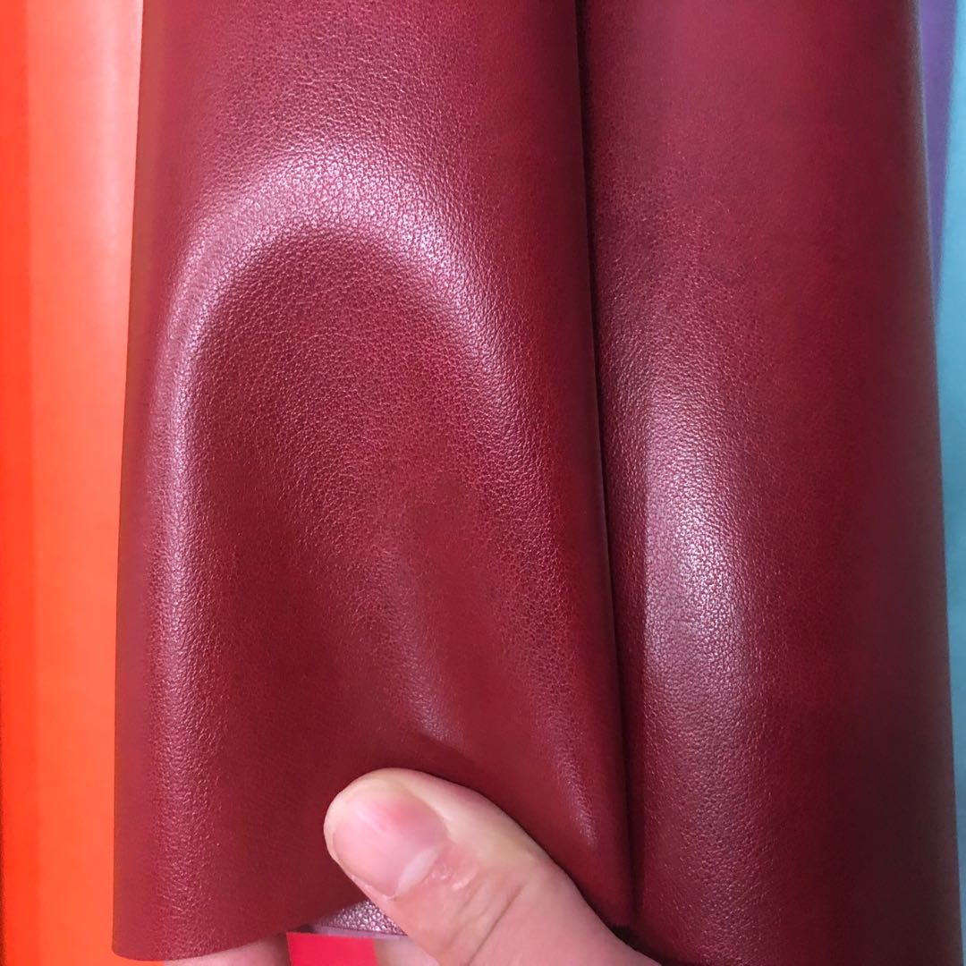 Factory direct sales of pressure-changed Pu leather bags, stationery leather, trademark leather, color-changing fine texture pu material undefined