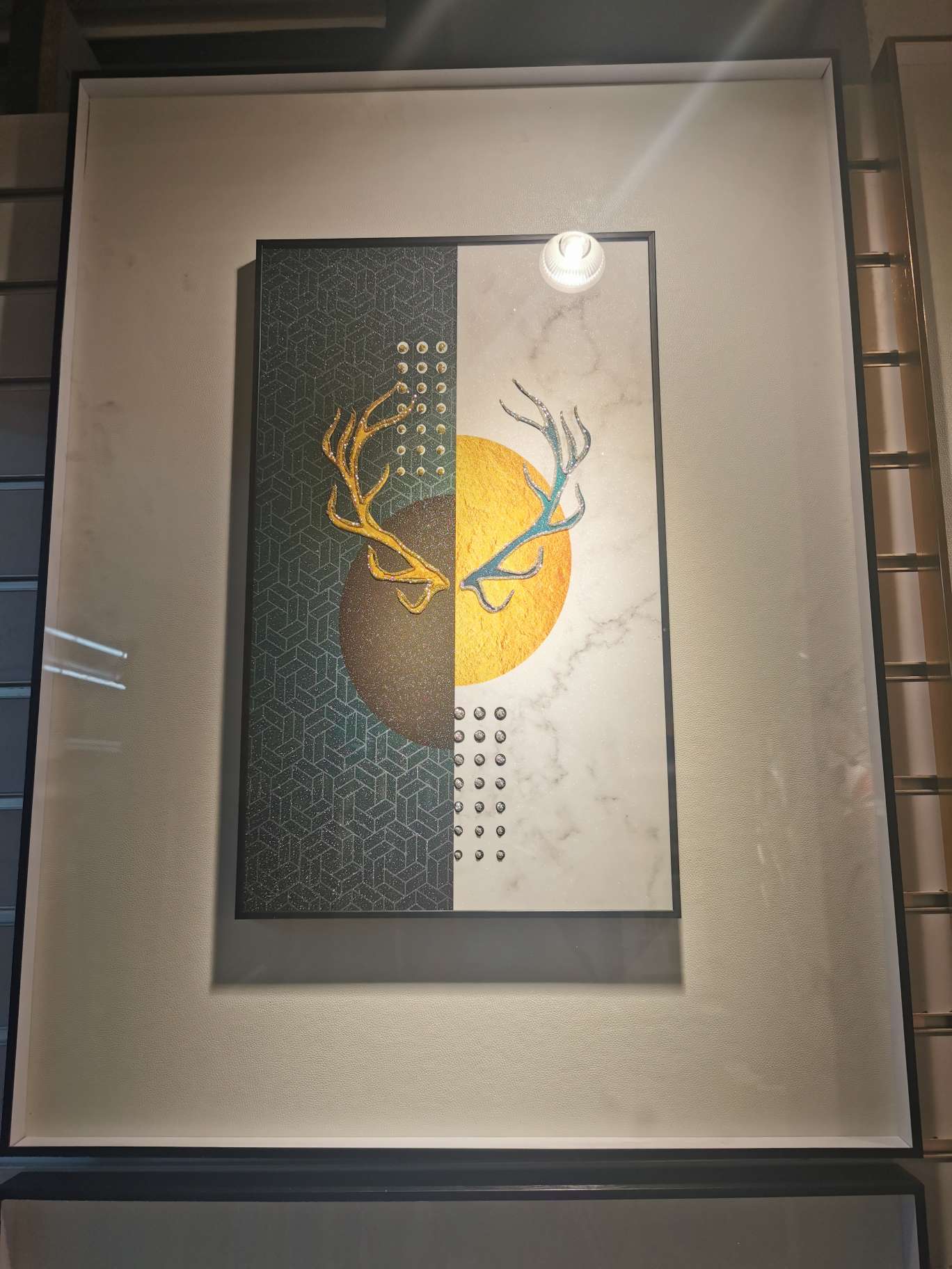 轻奢手绘油画客厅装饰画玄关壁画入户门餐厅挂画纯手工定29图