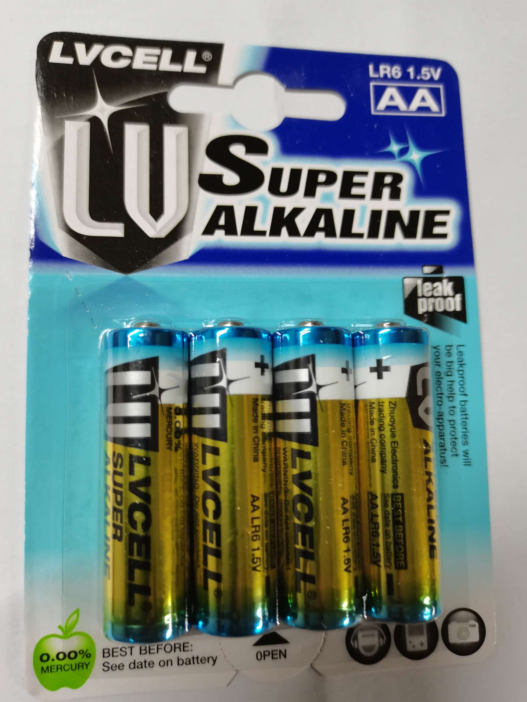 LVCELL No. 5 LR6 alkaline battery thumbnail
