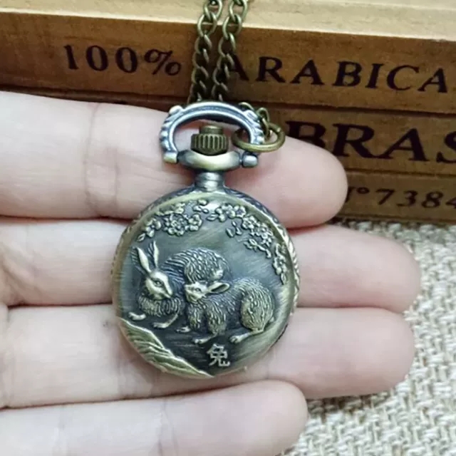 Small zodiac pocket watch of the Rabbit