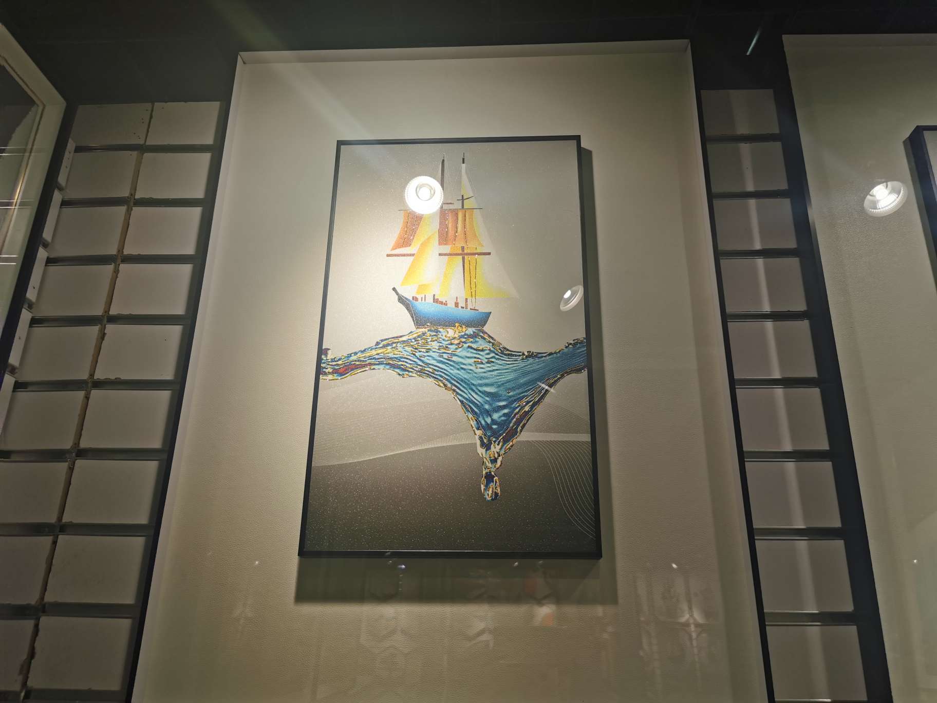 轻奢手绘油画客厅装饰画玄关壁画入户门餐厅挂画纯手工定制油画aksush