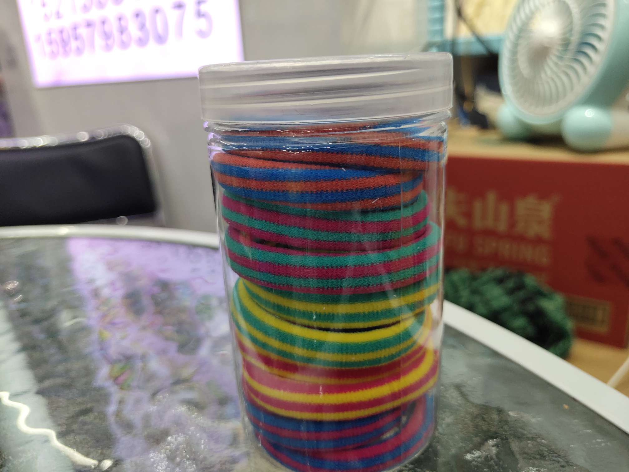 South Korean Internet Red Ins Wind Sweet Towel Head Rope Girl Heart Color Hair Band Thick Hair Band Ponytail Hair Rope Application Scenario