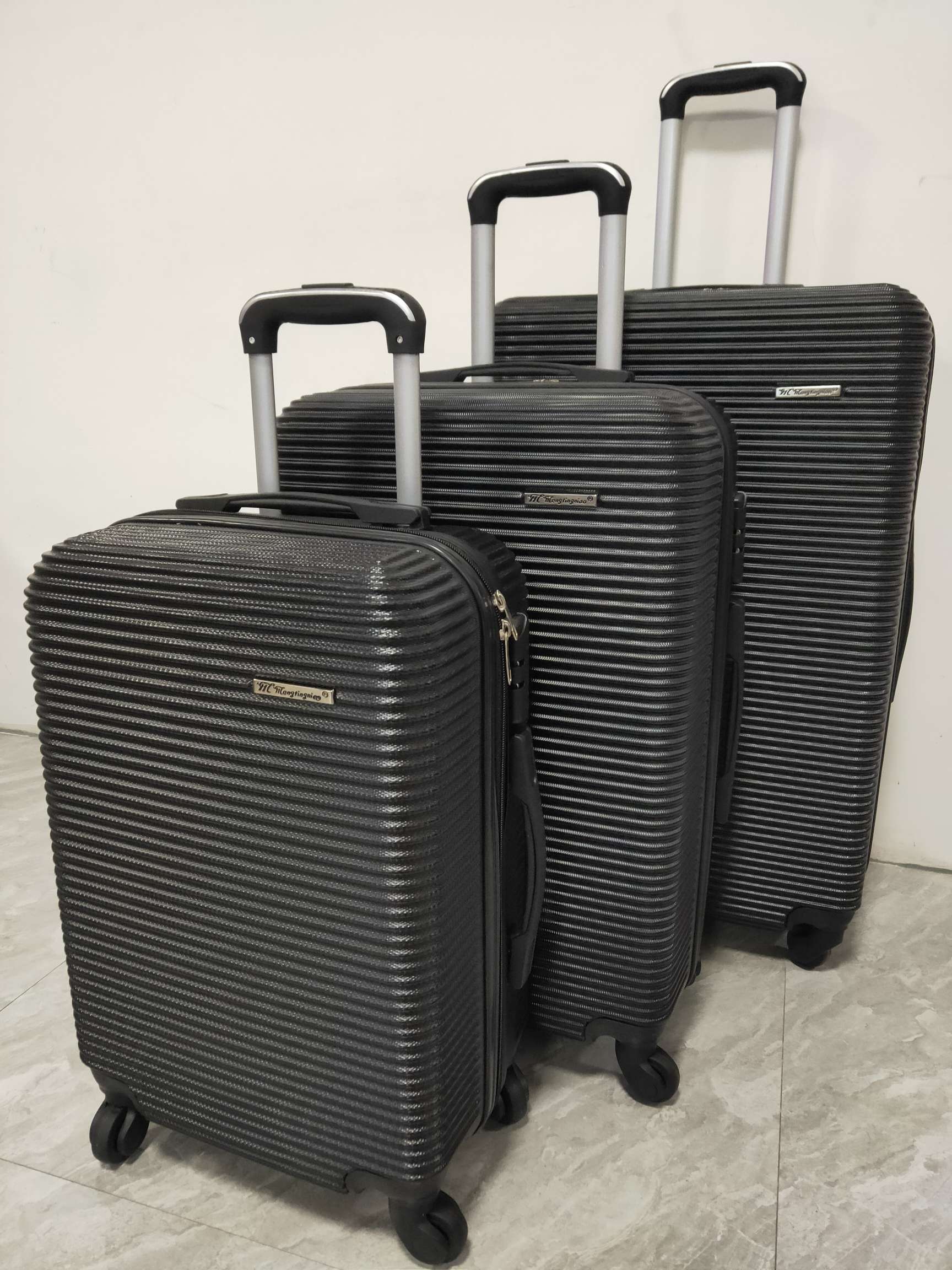 816#ABS拉链拉杆箱20-24-28万向轮旅行箱图