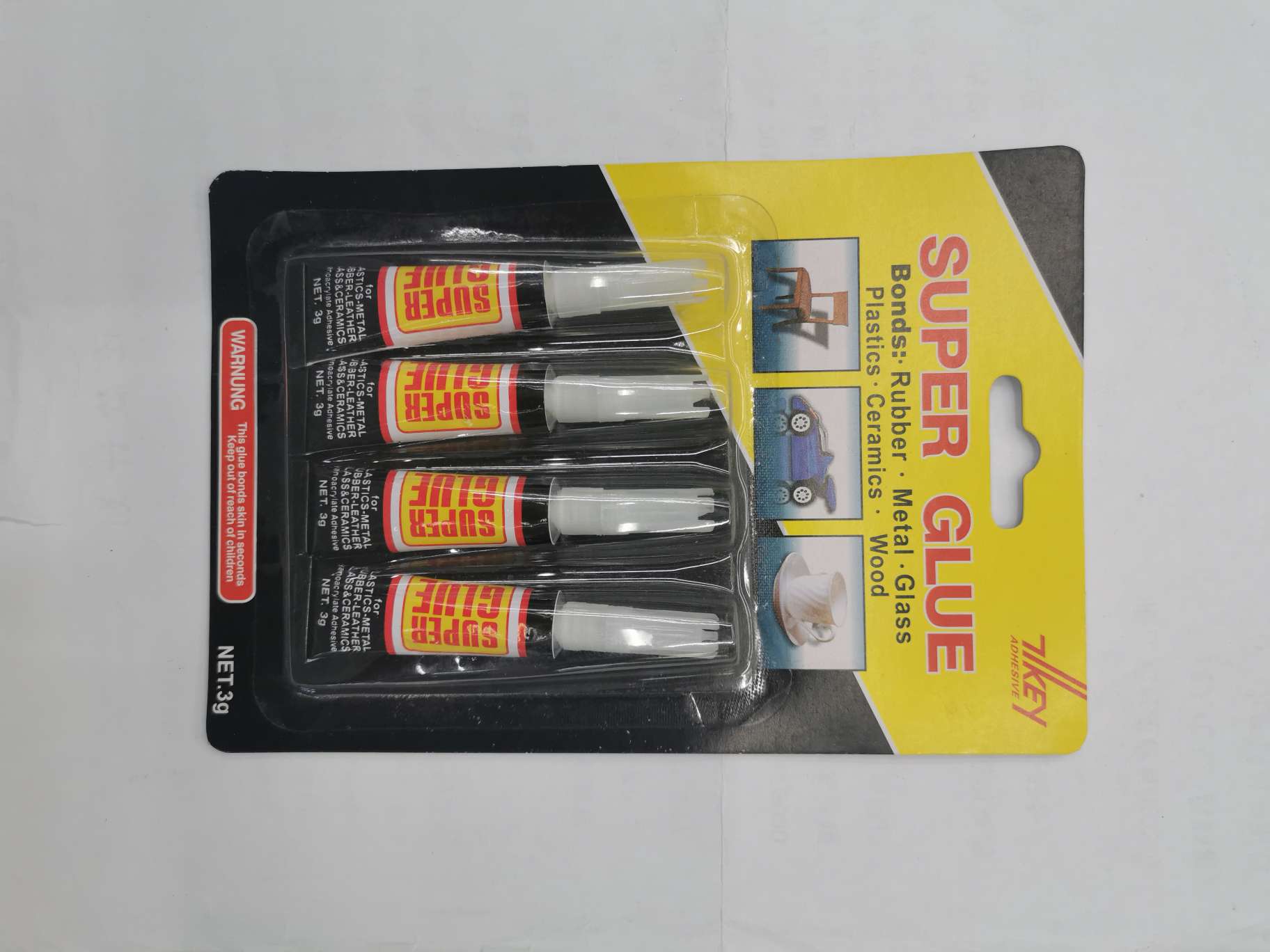 3 g super glue 4 suction CARDS