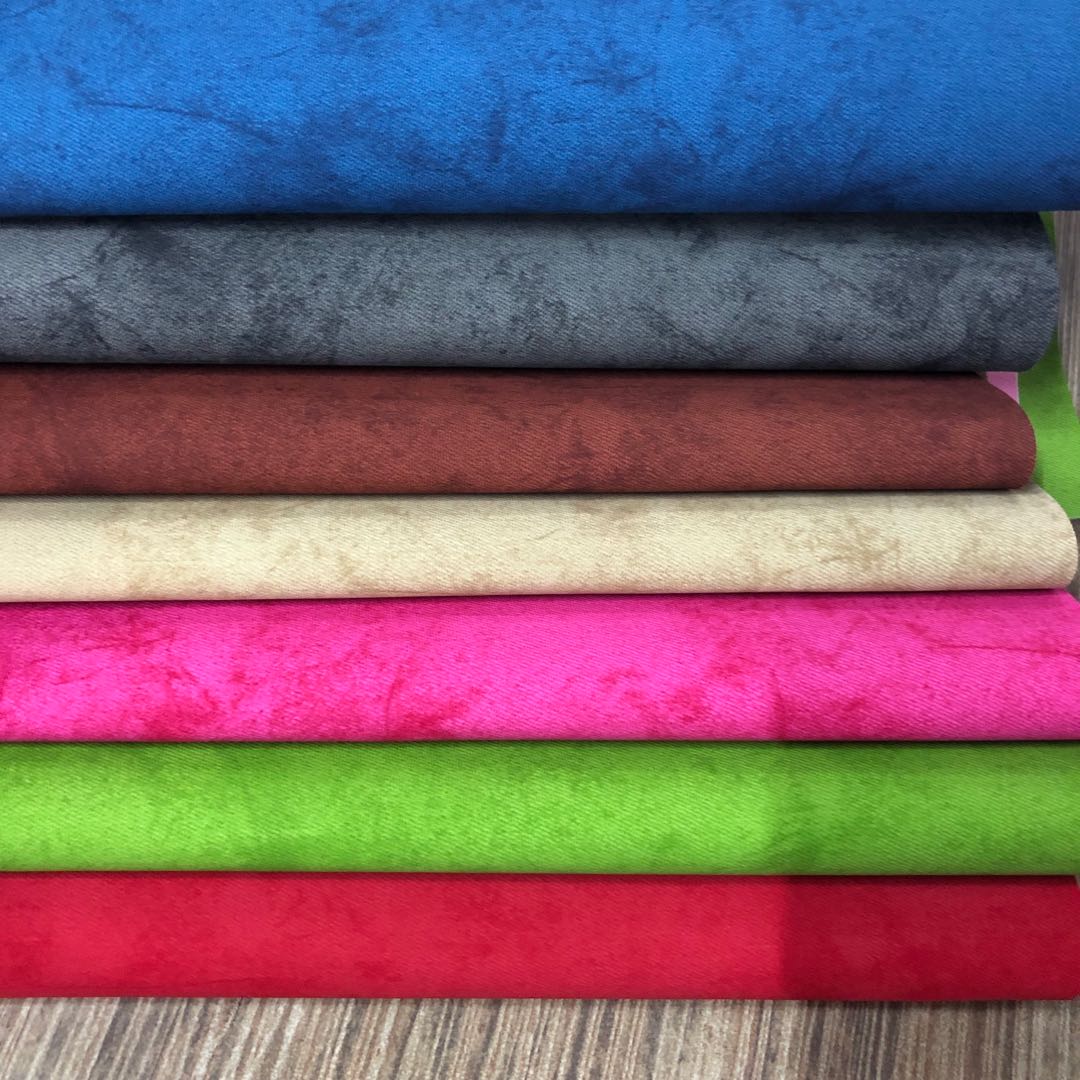 Factory direct sales of pressed pu leather, trademark leather and denim textured leather in stock Item Picture