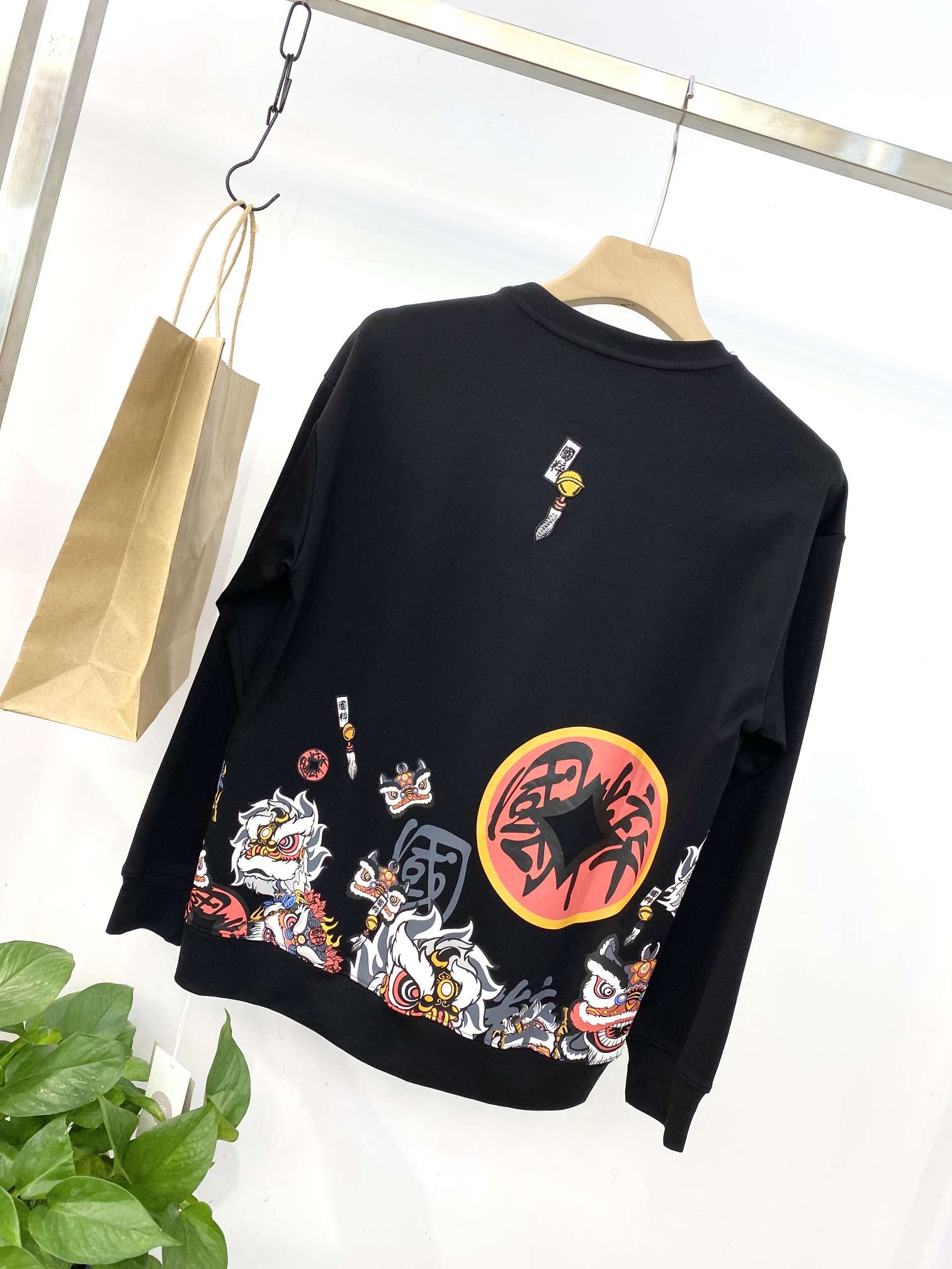 Men's long-sleeved sweatshirt in Chinese fashion Item Picture