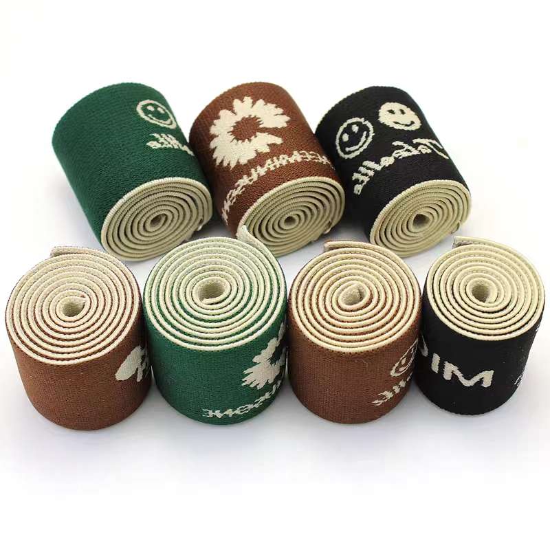 4Cm jacquard elastic band with lettering details Picture