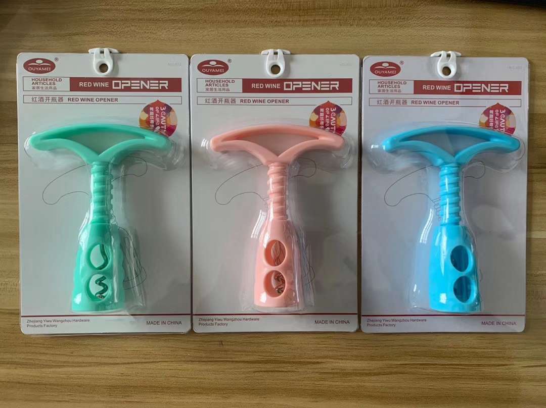 塑料红酒开红酒开瓶器开瓶启螺旋式红酒开瓶器