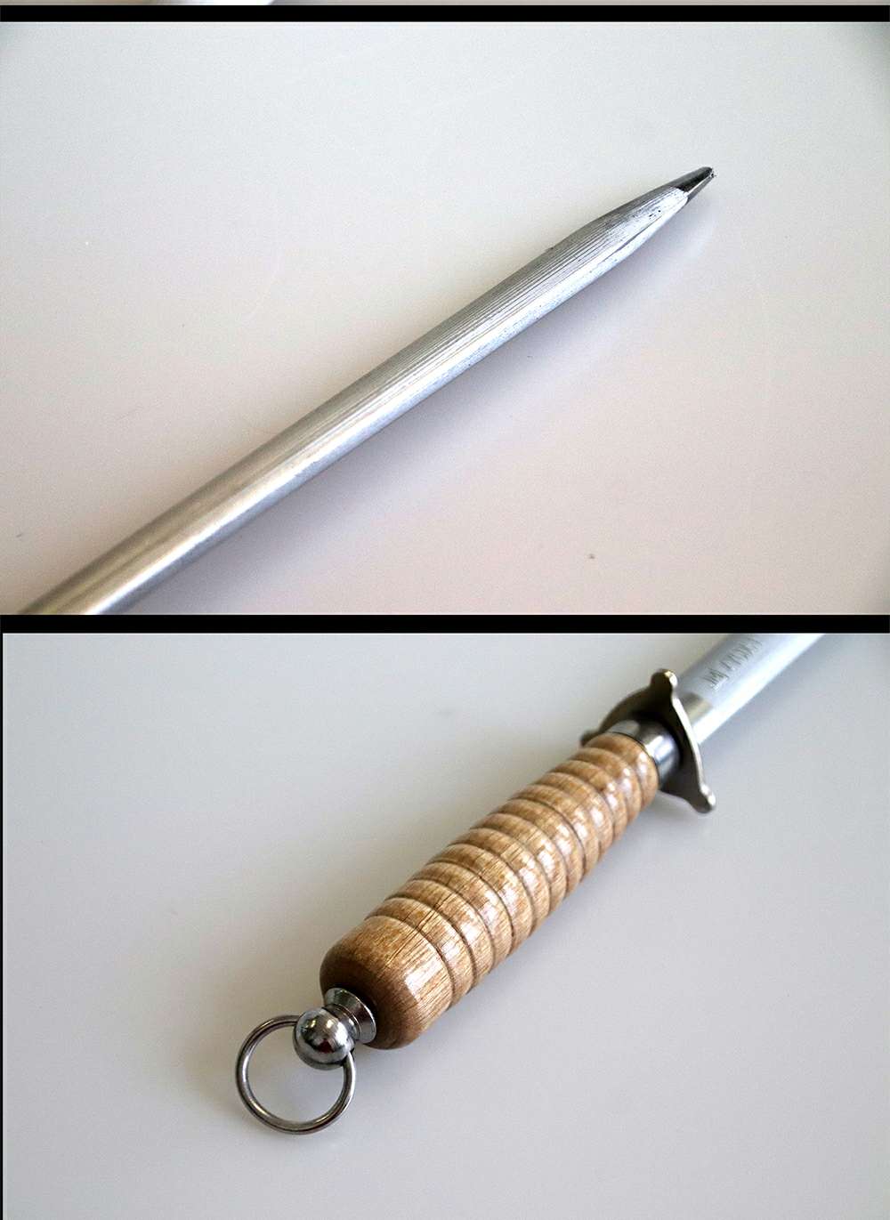 Wooden-handled knife sharpener Application Scenario