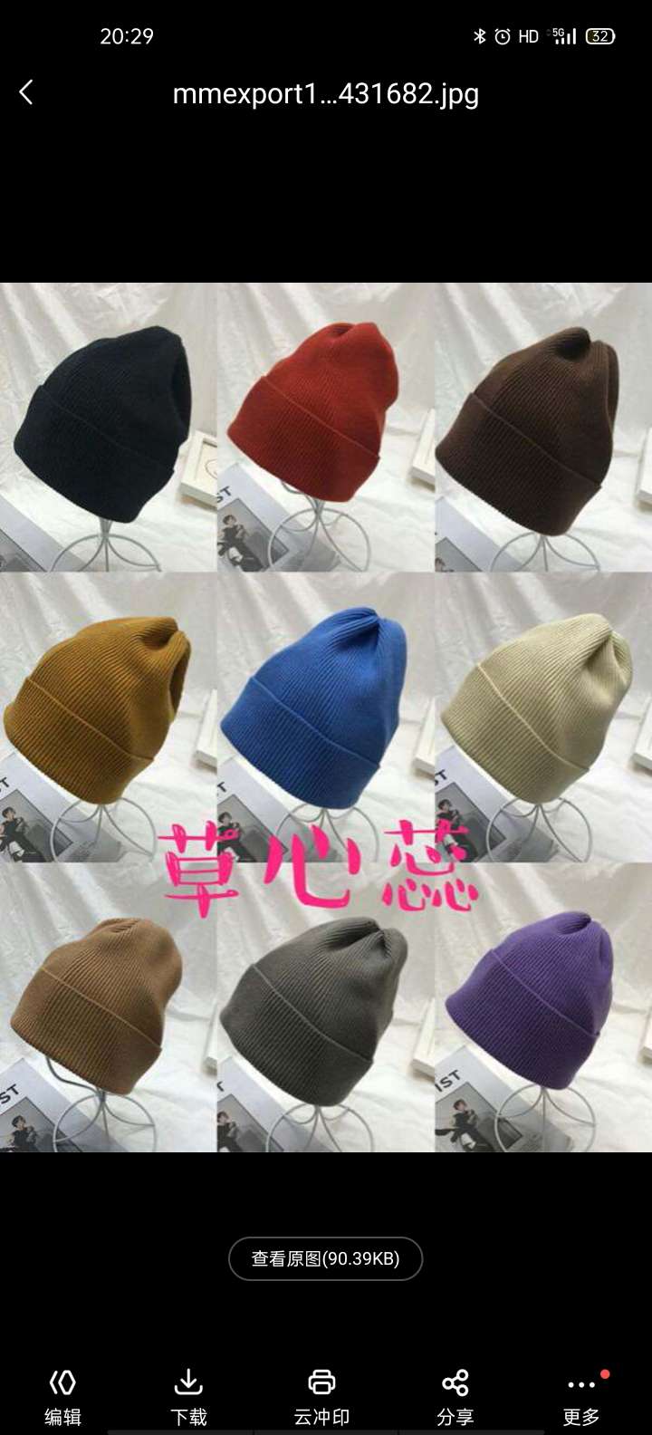 Solid Color Woollen Hat undefined