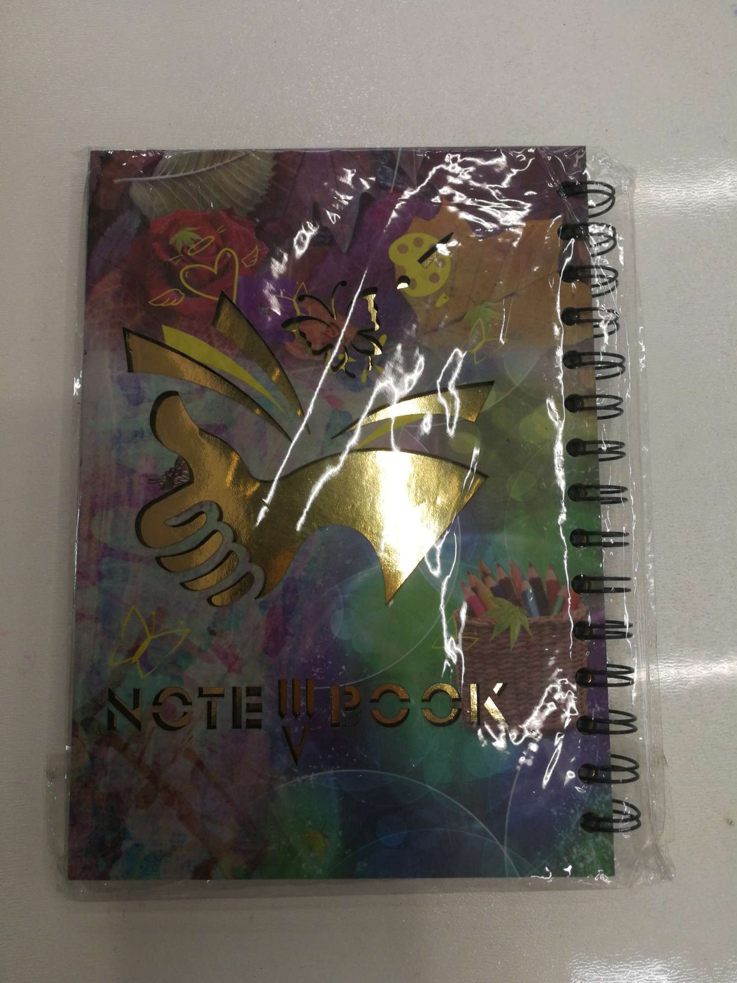 Click On A5 Colored Wooden Board School Supplies Notebook Application Scenario