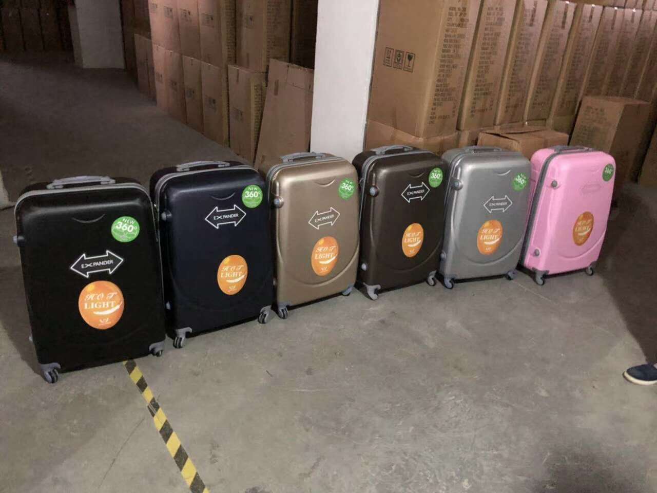 360#ABS拉链拉杆箱20-24-28万向轮旅行箱细节图