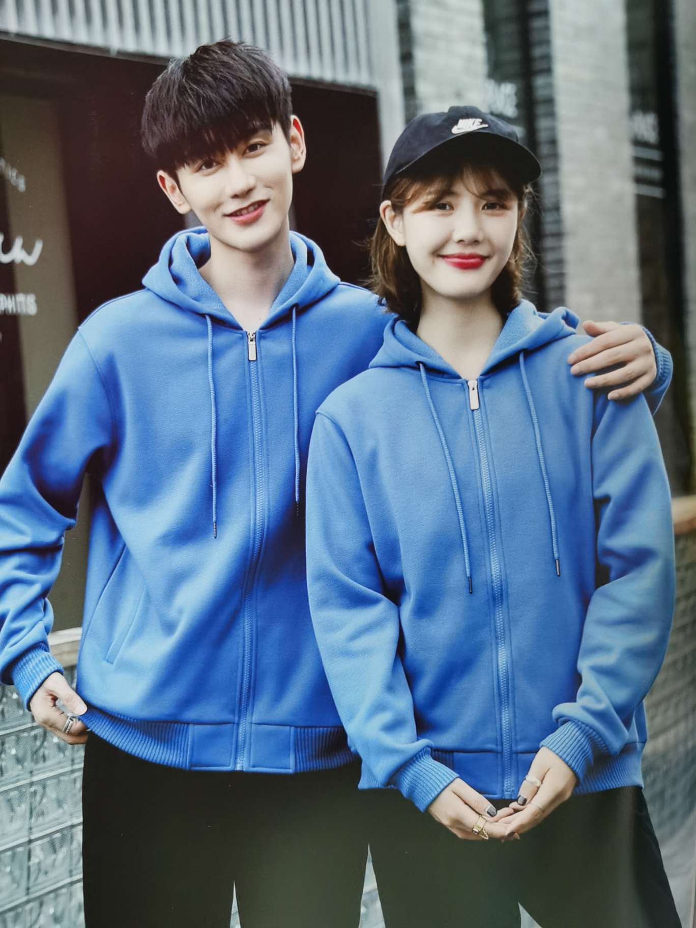307-style 720g combed cotton TC thickened hoodie with zipper Item Picture