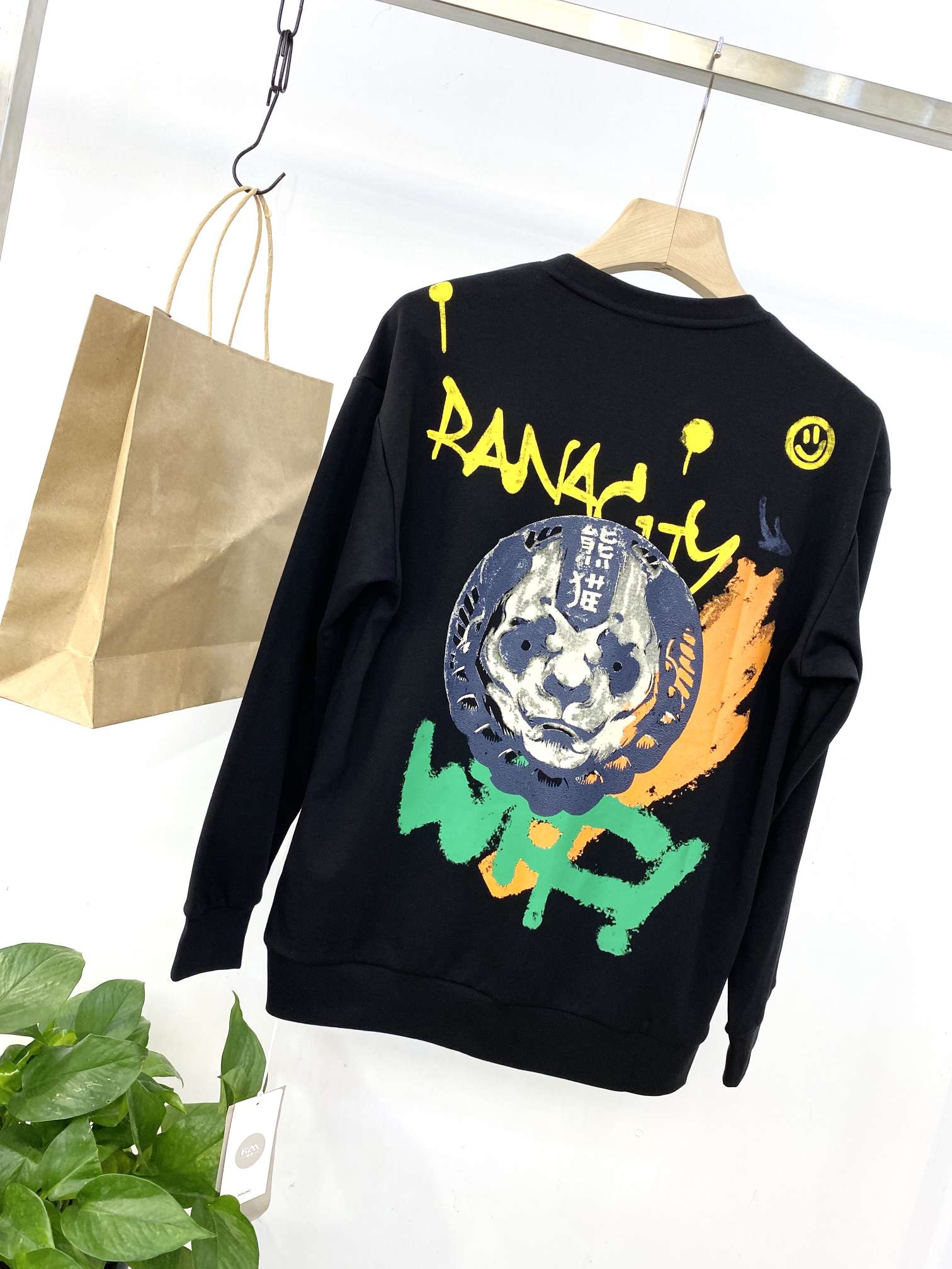 Men's panda hoodie Item Picture