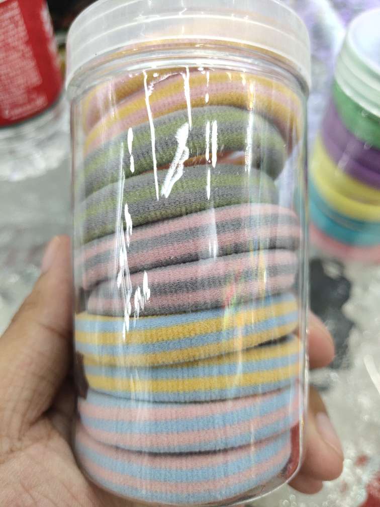 Children color large hair ring high stretch does not hurt hair tie hair rubber band lovely girl baby hair rope head rope female thumbnail