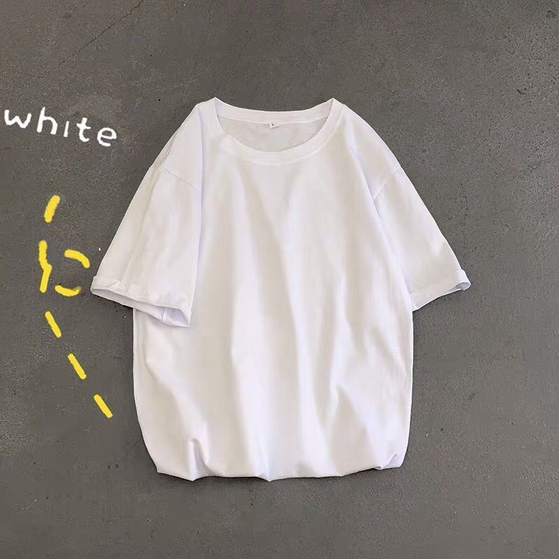 Fashionable men's short-sleeved T-shirts Super wide summer new cotton round collar half sleeve men's shirt H thumbnail