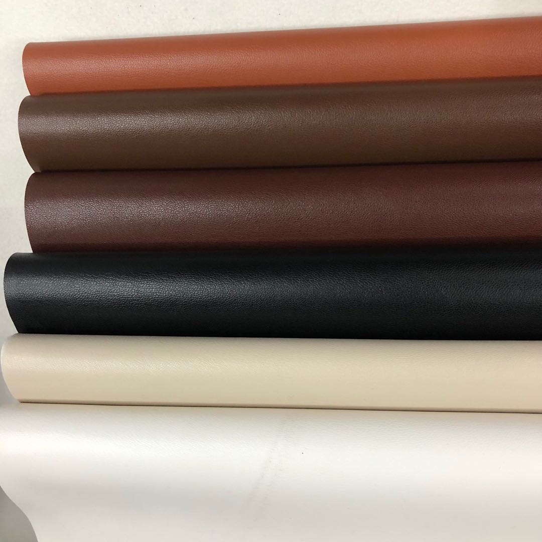 Factory direct sales of 8415 medium and coarse sheepskin pvc leather high-quality textured base fabric eco-friendly luggage fabric Item Picture