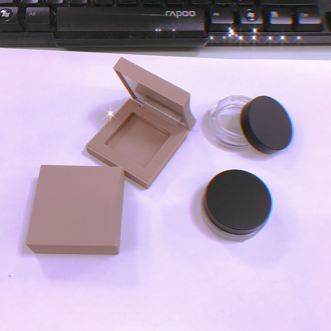 Packaging materials for the popular eyeshadow and powder box series undefined