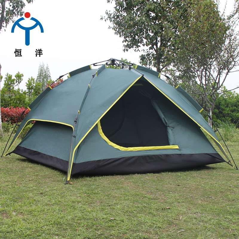 Outdoor camping fully automatic 4-person double-layer and double-door tents are available for wholesale or customization Application Scenario