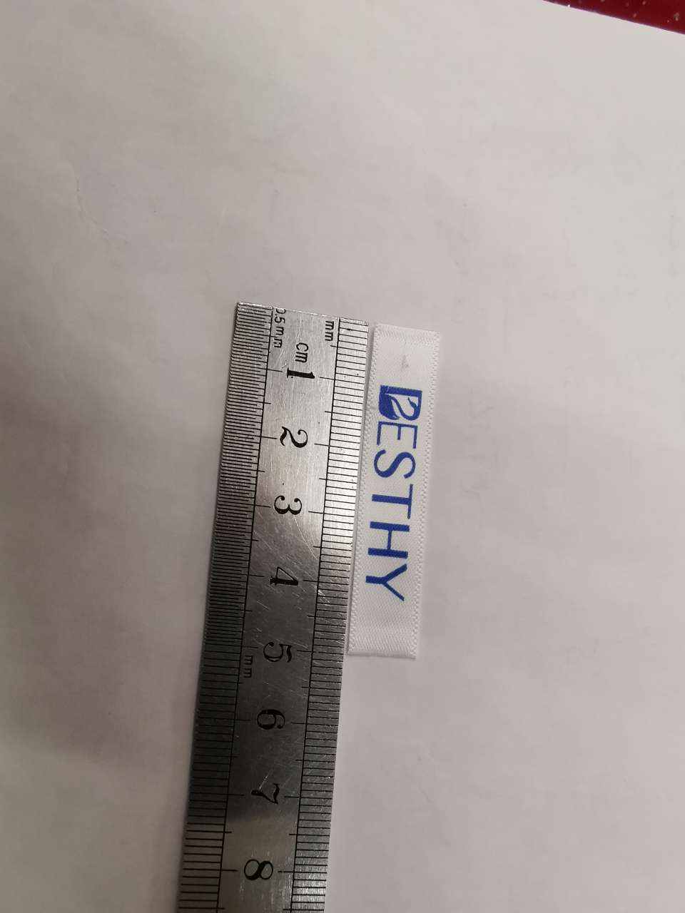 单面织边带柔版印标